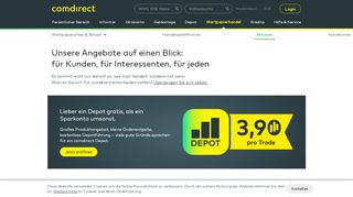 
                            3. Unsere Brokerage Aktionen auf einen Blick | comdirect.de
