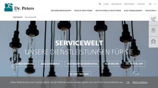 
                            7. Unsere Dienstleistung für Sie | Servicewelt | Dr. Peters | Dr. Peters Group