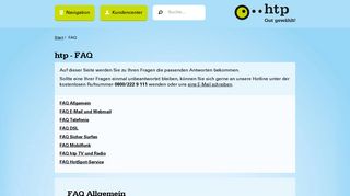 
                            13. Unsere FAQs beantworten Ihre Fragen | htp.net