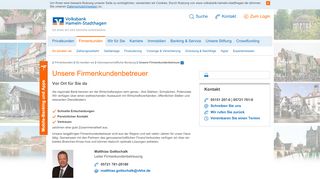 
                            7. Unsere Firmenkundenbetreuer - Volksbank Hameln-Stadthagen eG
