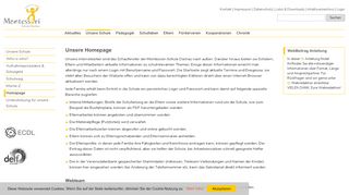 
                            2. Unsere Homepage - Montessori-Schule Dachau: Homepage
