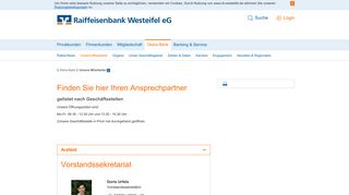 
                            12. Unsere Mitarbeiter - Raiffeisenbank Westeifel eG