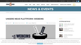 
                            4. Unsere neue Plattform: WebEins | StaffEins