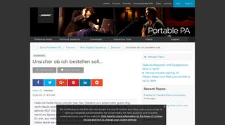 
                            4. Unsicher ob ich bestellen soll... | Bose Portable PA | Bose Pro