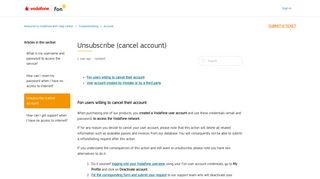 
                            9. Unsubscribe (cancel account) – Welcome to Vodafone WiFi Help Center