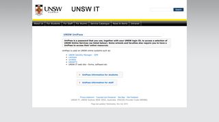 
                            1. UNSW - UniPass - UNSW IT - UNSW Sydney