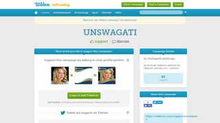 
                            12. UNSWAGATI - Support Campaign | Twibbon