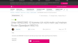 
                            4. Unter WINDOWS 10 komme ich nicht mehr auf meinen Router