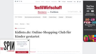 
                            4. Unternehmen: Kidisto.de: Online-Shopping-Club für Kinder gestartet