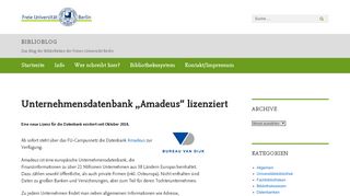 
                            13. Unternehmensdatenbank „Amadeus“ lizenziert – biblioblog