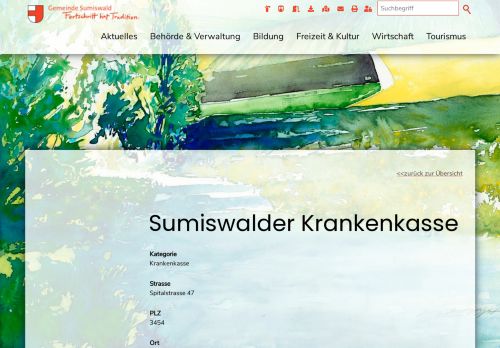 
                            10. Unternehmensverzeichnis: Sumiswalder Krankenkasse