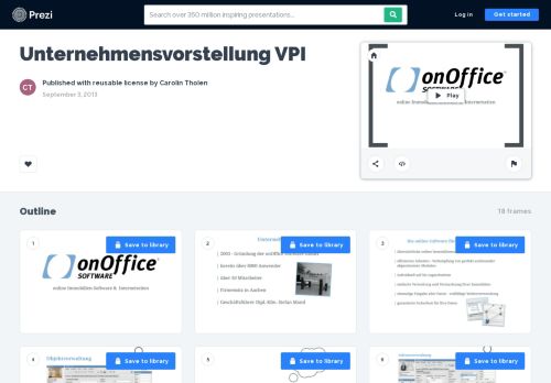 
                            6. Unternehmensvorstellung VPI by Carolin Tholen on Prezi