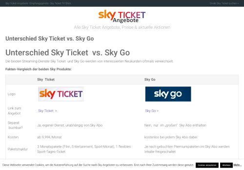 
                            7. Unterschied Sky Ticket vs. Sky Go - Der Vergleich