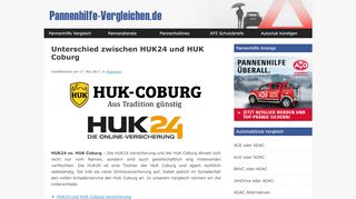 
                            13. Unterschied zwischen HUK24 und HUK Coburg - Pannenhilfe Vergleich
