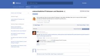 
                            3. unterschiedliche IP Adressen und Standorte :-( | Facebook-Hilfeforum ...