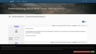 
                            8. Unterstützung Abruf MHB Bank/ Weltsparen · homebanking-hilfe.de ...