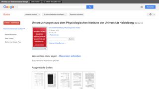 
                            8. Untersuchungen aus dem Physiologischen Institute der Universität ...