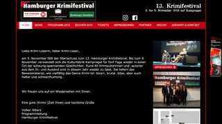 
                            10. Untersuchungshaft - Hamburger Krimifestival 2018