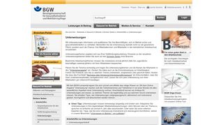 
                            7. Unterweisungen - BGW-online