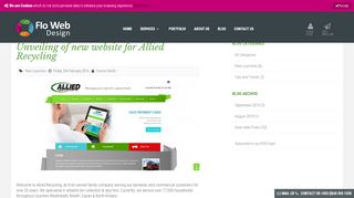 
                            12. Unveiling of new website for Allied Recycling | Web Design and ...