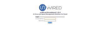 
                            9. unWired Broadband: Login