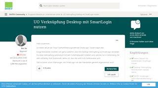 
                            6. UO Verknüpfung Desktop mit SmartLogin nutzen | DATEV-Community