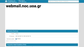 
                            13. Uoa Noc Webmail | IPAddress.com: webmail.noc.uoa.gr