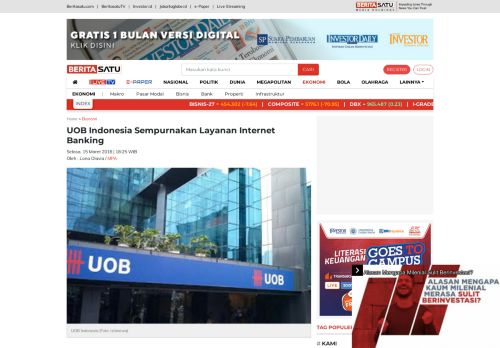 
                            10. UOB Indonesia Sempurnakan Layanan Internet Banking