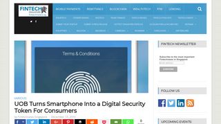 
                            9. UOB Turns Smartphone Into a Digital Security Token For Consumers ...