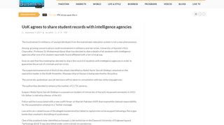 
                            12. UoK agrees to share student records with intelligence ...