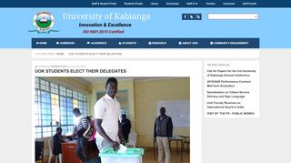 
                            9. UoK Students elect their delegates | University of Kabianga ...