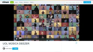 
                            11. UOL MÚSICA DEEZER on Vimeo