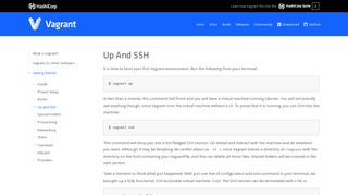 
                            1. Up and SSH - Getting Started - Vagrant by HashiCorp