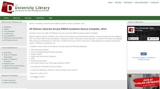 
                            8. UP Diliman Libraries Access EBSCO Academic Source Complete, 2012