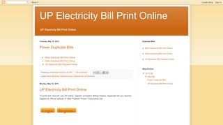 
                            12. UP Electricity Bill Print Online