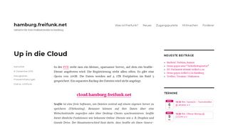 
                            12. Up in die Cloud – hamburg.freifunk.net