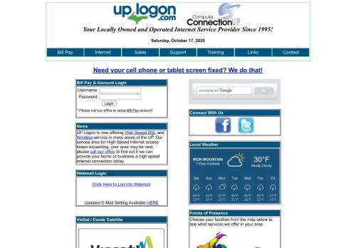 
                            6. U.P. Logon - Internet Service Provider