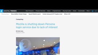 
                            12. Up Next Mozilla is shutting down Persona login ... - Digital Trends