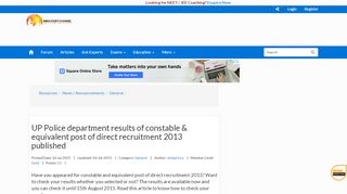 
                            3. UP Police Department Results of Constable & Equivalent Post of ...