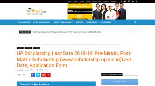 
                            9. Up Scholarship Last Date 2018, Pre & Post Matric on scholarship.up ...