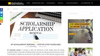 
                            11. UP Scholarship Renewal - Step-Wise Guide, Key Dates, Documents