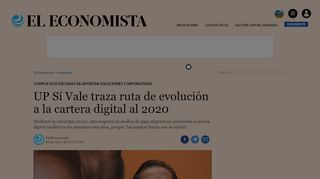 
                            7. UP Sí Vale traza ruta de evolución a la cartera digital al 2020 | El ...