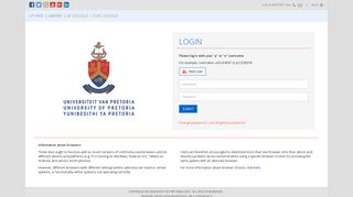 
                            4. UP Student Portal - South Africa - University of Pretoria