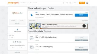 
                            7. Up to 10% off Flora India Coupon, Promo Code for ...