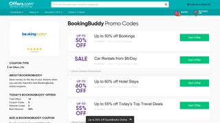 
                            4. Up to 50% off BookingBuddy Promo Codes & Coupons 2019