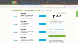 
                            13. Up to 90% off Romwe Discount, Coupons, Promo Codes ...