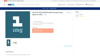 
                            11. Up to Rs.150 cashback when you pay using Paytm at 1MG Online ...
