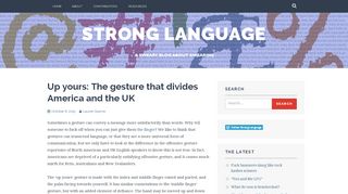 
                            4. Up yours: The gesture that divides America and the UK – Strong ...