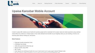 
                            4. Upaisa Karoobar Mobile Account - U Microfinance Bank ...