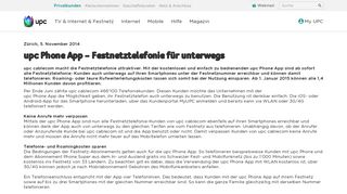 
                            1. upc Phone App – Festnetztelefonie für unterwegs